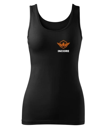 Tank top damski dopasowany Incore Sports czarny M