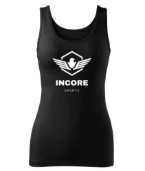 Tank top damski dopasowany Incore Sports czarny L