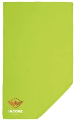 Ręcznik sportowy z mikrofibry zielony Incore Sports 70 × 120 cm