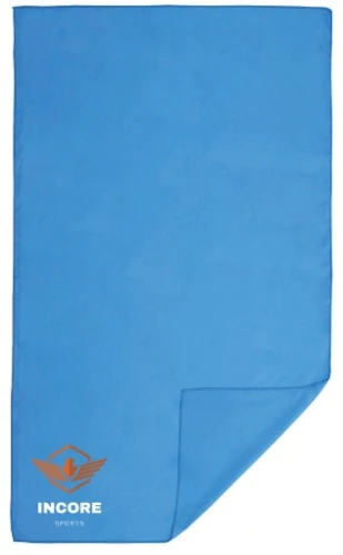 Ręcznik sportowy z mikrofibry niebieski Incore Sports 70 × 120 cm