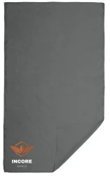 Ręcznik sportowy z mikrofibry szary Incore Sports 70 × 120 cm
