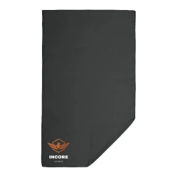 Ręcznik sportowy z mikrofibry Incore Sports czarny 70 × 120 cm
