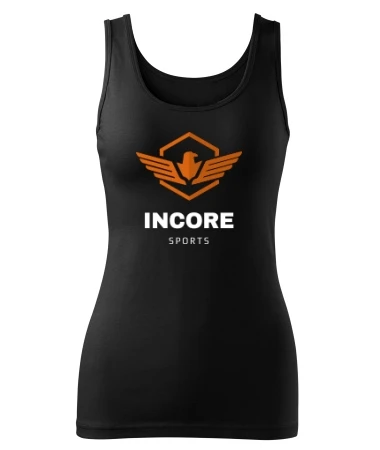 Tank top damski dopasowany Incore Sports czarny M