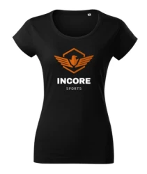 T-shirt damski slim fit Incore Sports  czarny L