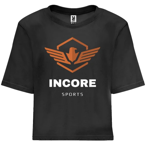 Crop top damski Incore Sports czarny XL